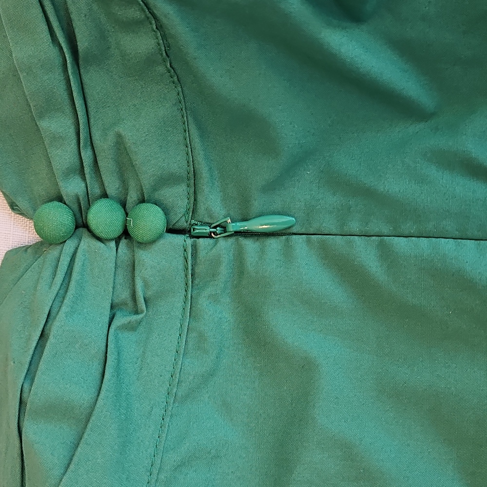 Anthropologie Green Halter Midi Dress - Picture 7 of 8